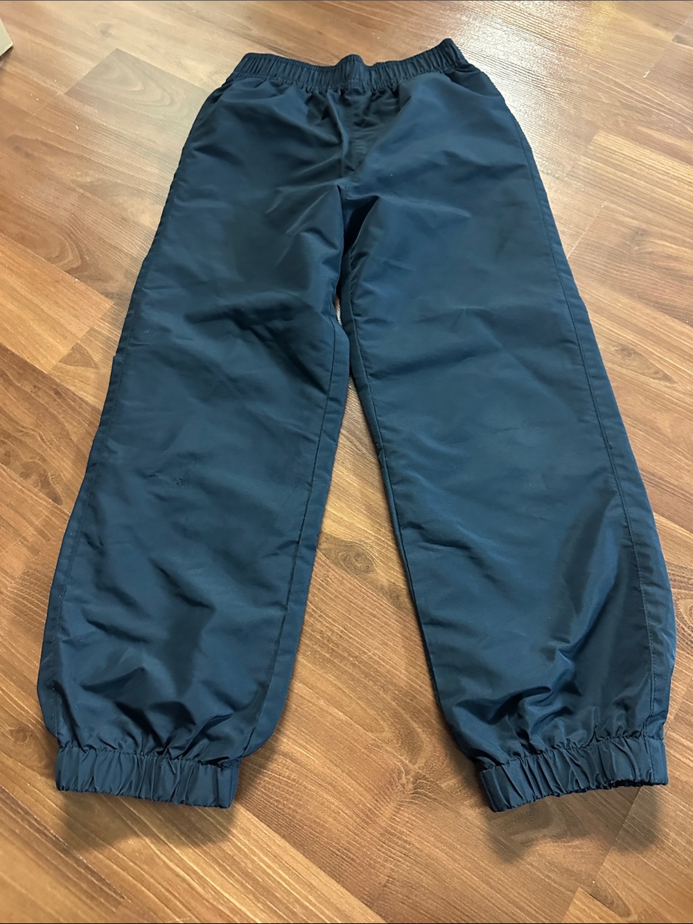Kids Rain Navy Elastic-Waist Rain/ Windbreaker Pants